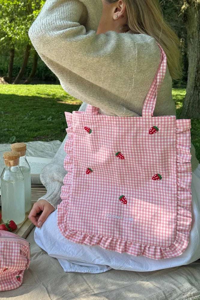 Coconut Lane Strawberry Picnic Tote Bag by Coconut Lane – Tote Bag – | Spoiled Brat UK