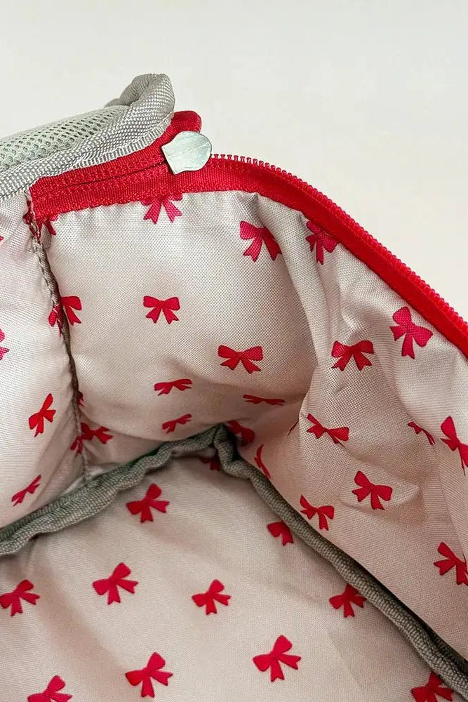 Shop Coconut Lane Coconut Lane Travel Vanity Case in Cherry Velvet Cosmetic Case for women – premium loungewear and festival fashion at Spoiled Brat