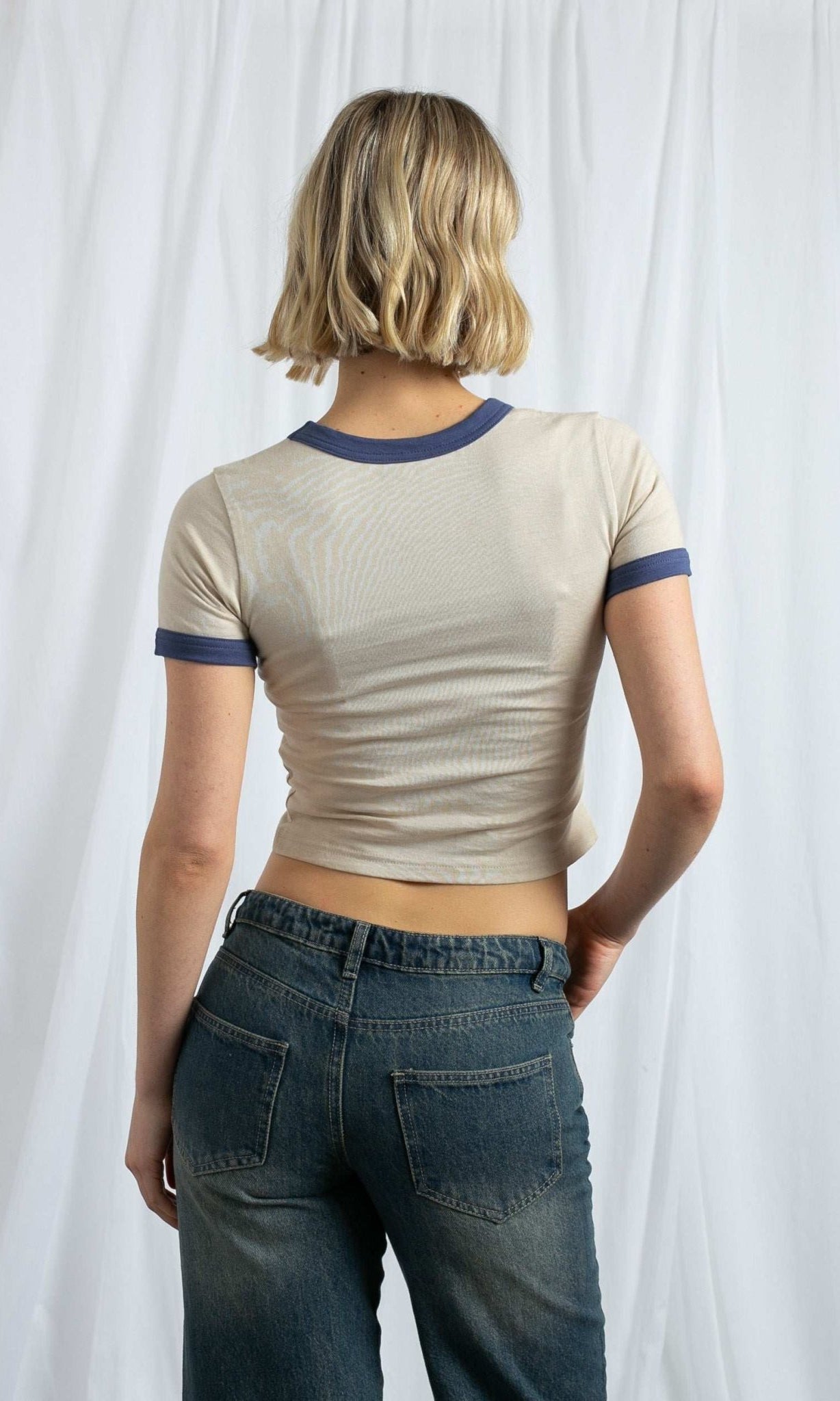 Shop Daisy Street Daisy Street California Licence Plate Ringer Tee T-Shirt for women – premium loungewear and festival fashion at Spoiled Brat