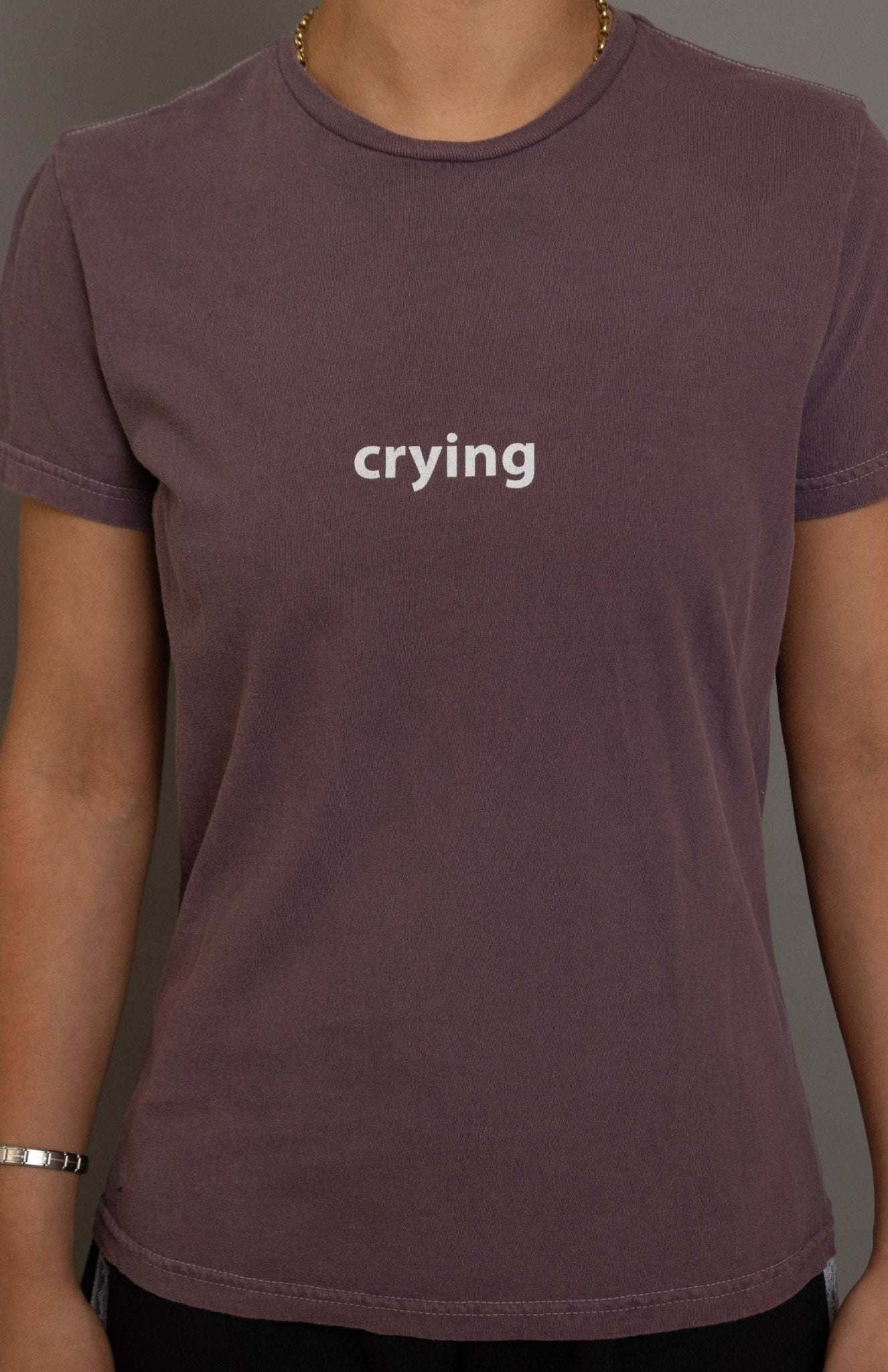 Shop Daisy Street Daisy Street Crying Printed Tee T-Shirts for women – premium loungewear and festival fashion at Spoiled Brat