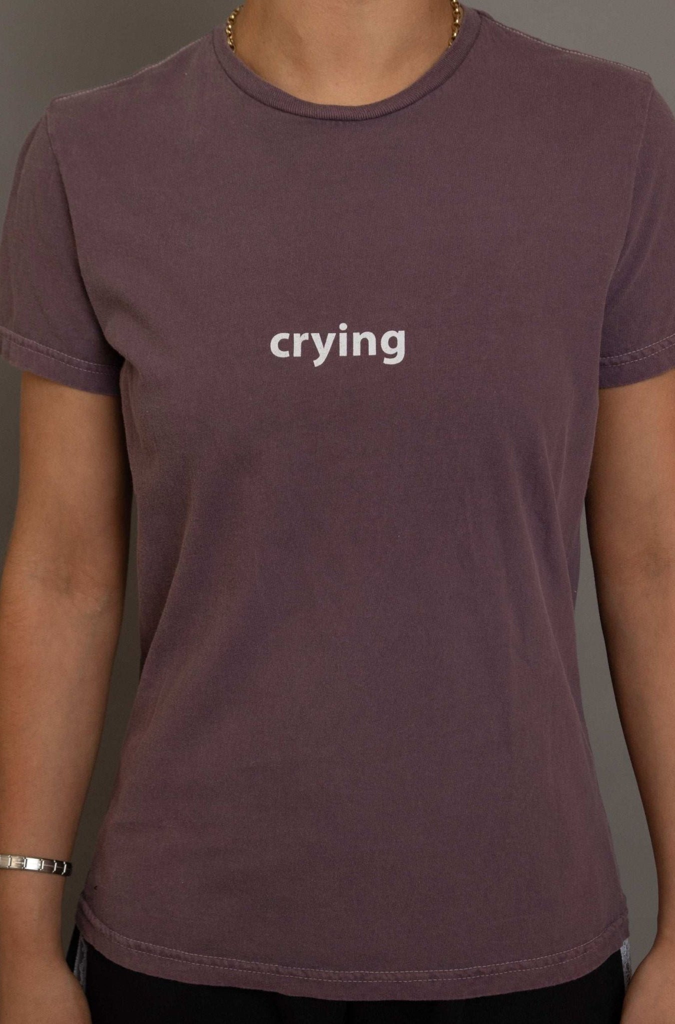 Shop Daisy Street Daisy Street Crying Printed Tee T-Shirts for women – premium loungewear and festival fashion at Spoiled Brat