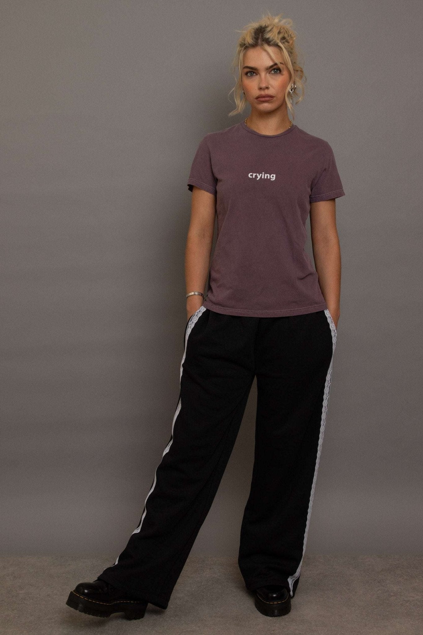 Shop Daisy Street Daisy Street Crying Printed Tee T-Shirts for women – premium loungewear and festival fashion at Spoiled Brat