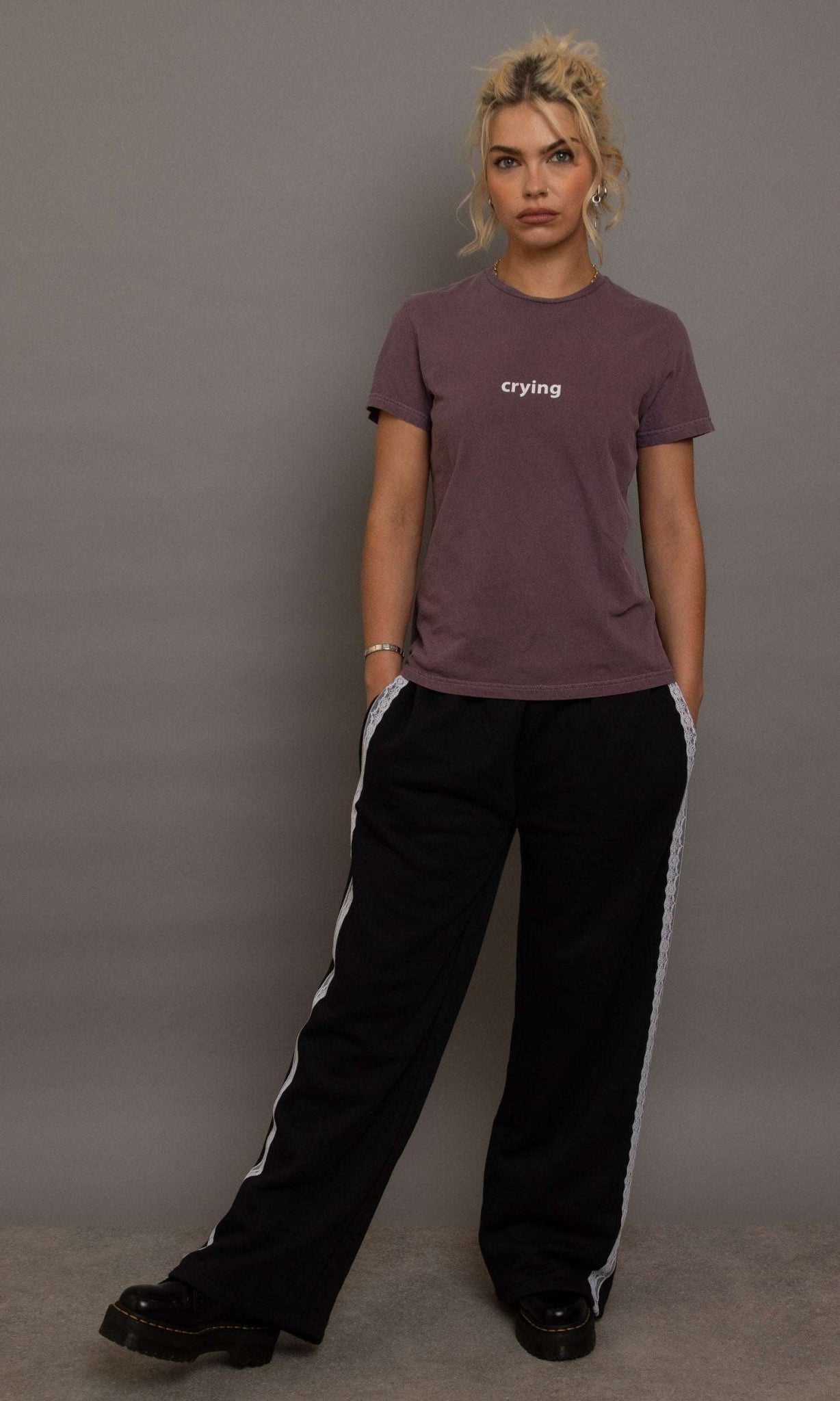 Shop Daisy Street Daisy Street Crying Printed Tee T-Shirts for women – premium loungewear and festival fashion at Spoiled Brat