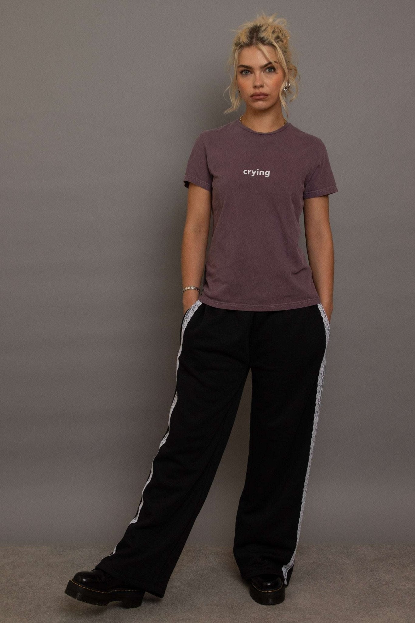 Shop Daisy Street Daisy Street Crying Printed Tee T-Shirts for women – premium loungewear and festival fashion at Spoiled Brat