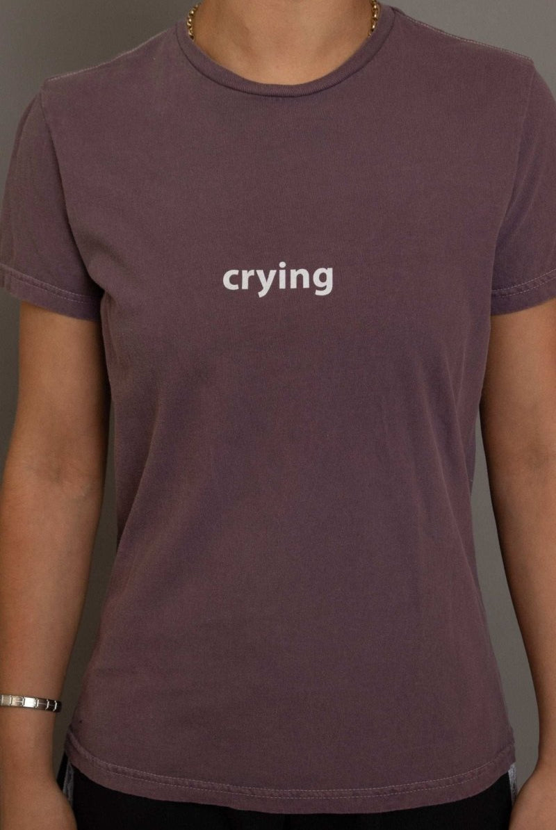 Shop Daisy Street Daisy Street Crying Printed Tee T-Shirts for women – premium loungewear and festival fashion at Spoiled Brat