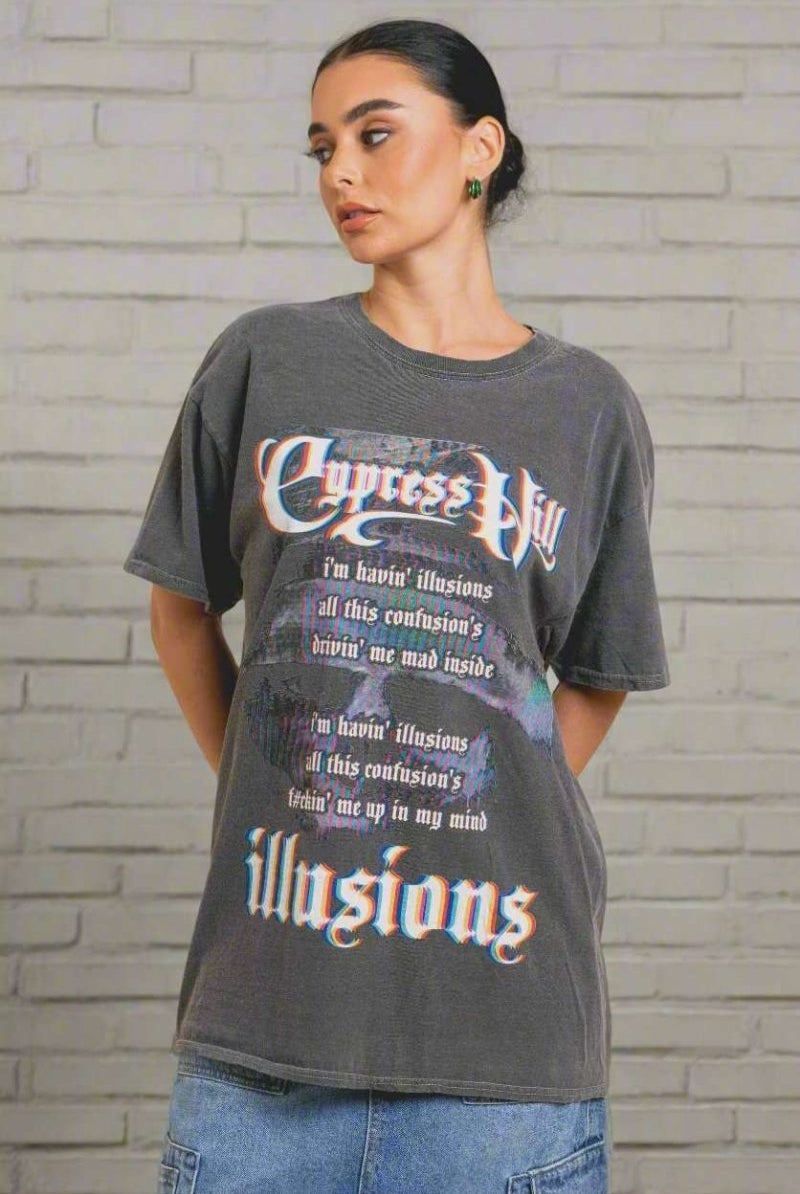 Shop Daisy Street Daisy Street Cypress Hill Washed Tyler Tee T-Shirts for women – premium loungewear and festival fashion at Spoiled Brat