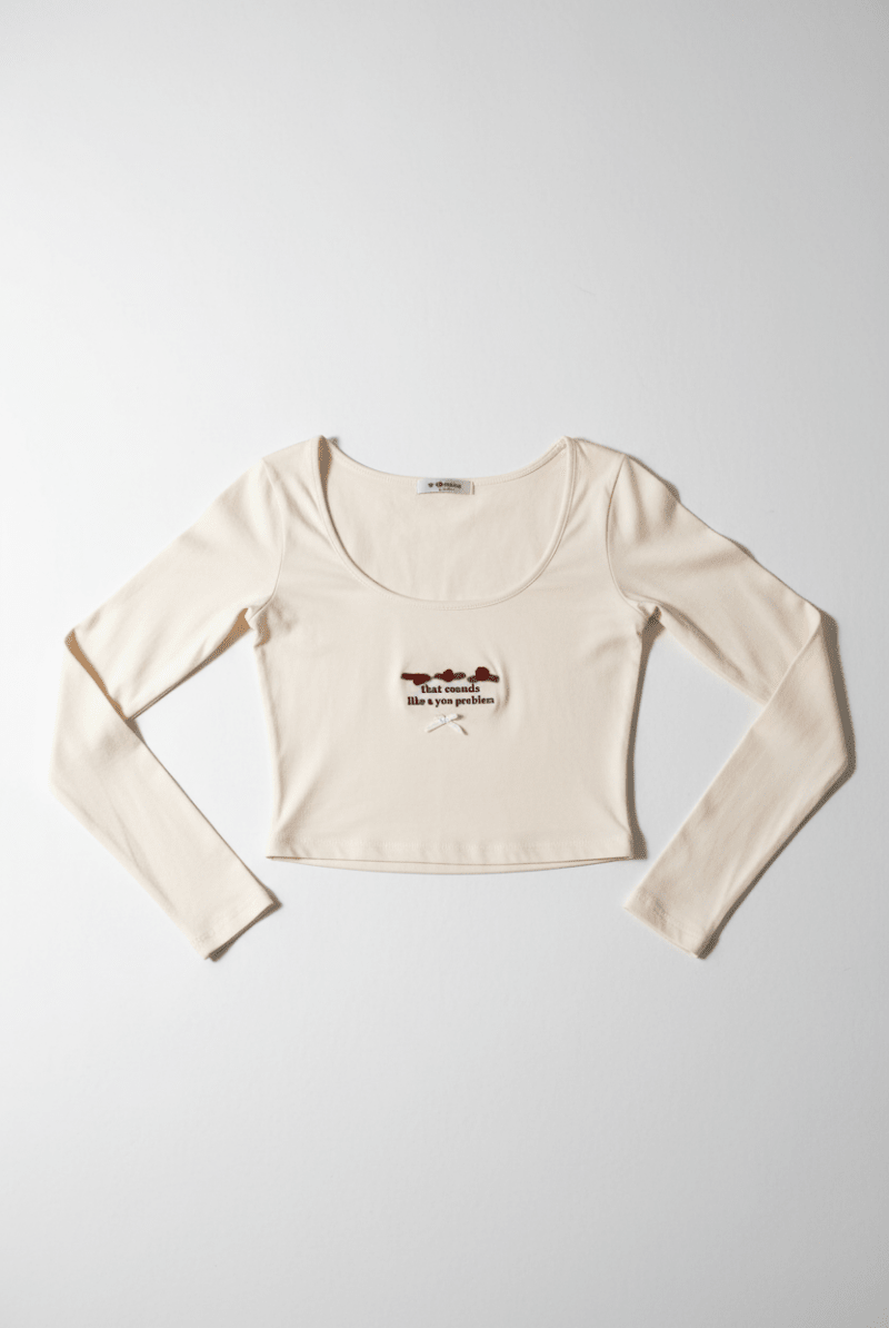 Shop Daisy Street Daisy Street Embroidered Detail Long Sleeved Top T-Shirts for women – premium loungewear and festival fashion at Spoiled Brat
