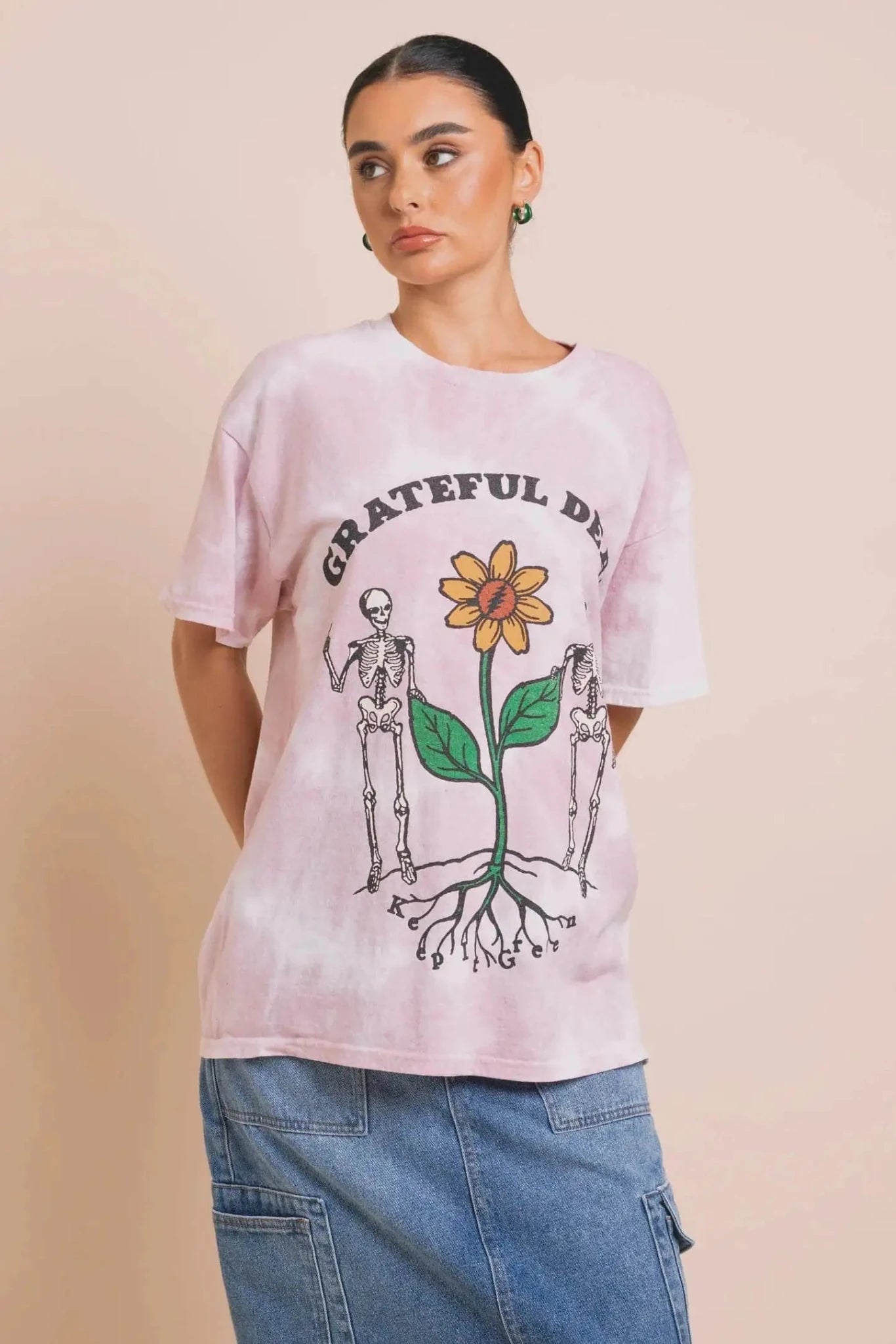 Shop Daisy Street Daisy Street Grateful Dead Daisy Tie Dye Tee T-Shirts for women – premium loungewear and festival fashion at Spoiled Brat