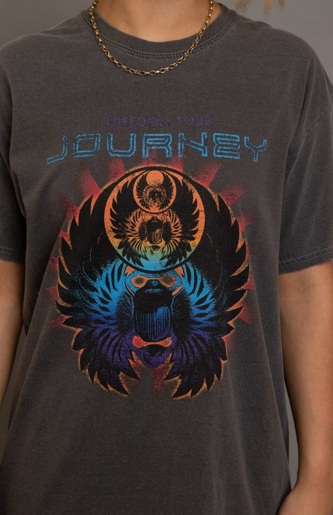 Shop Daisy Street Daisy Street Journey Washed Band T-Shirt T-Shirts for women – premium loungewear and festival fashion at Spoiled Brat