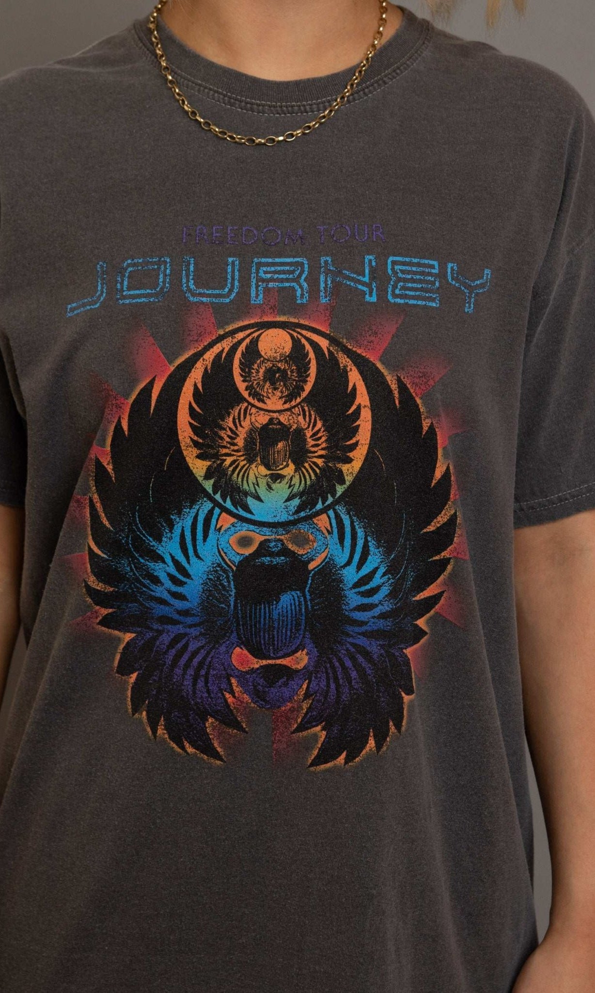 Shop Daisy Street Daisy Street Journey Washed Band T-Shirt T-Shirts for women – premium loungewear and festival fashion at Spoiled Brat