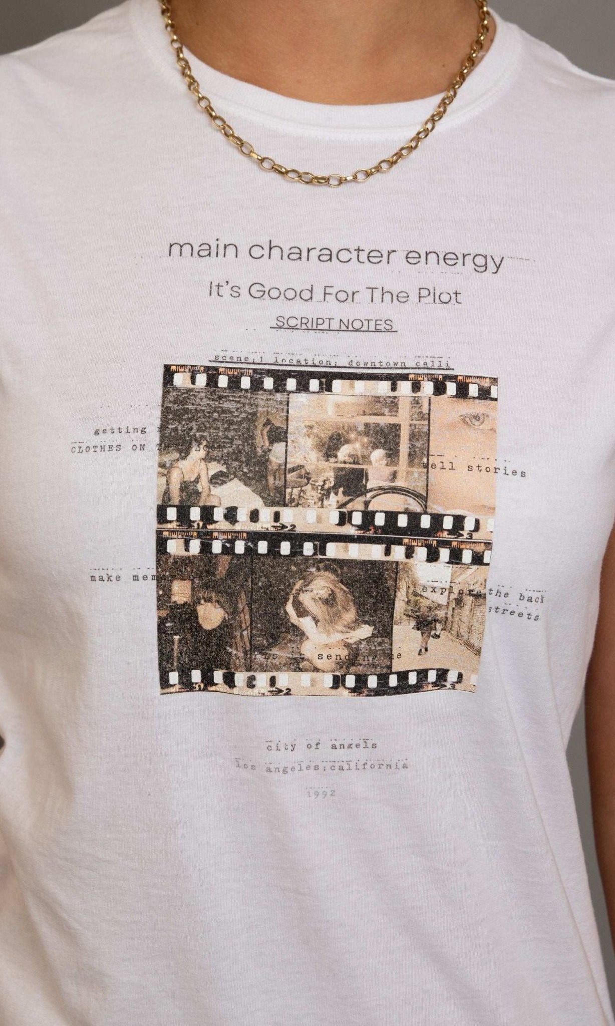 Shop Daisy Street Daisy Street Main Character Energy Photo Negative Tee T-Shirts for women – premium loungewear and festival fashion at Spoiled Brat