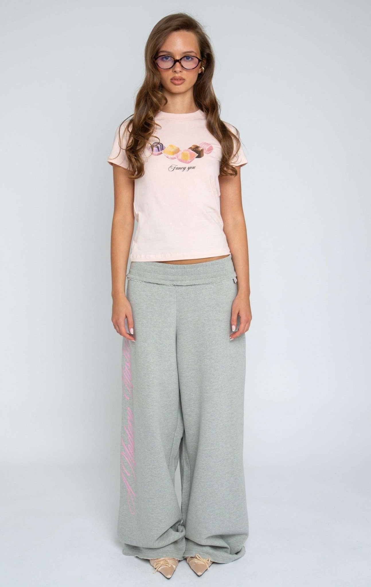 Shop Daisy Street Daisy Street Masterpiece Grey Jogger Pants Jogger Bottoms for women – premium loungewear and festival fashion at Spoiled Brat