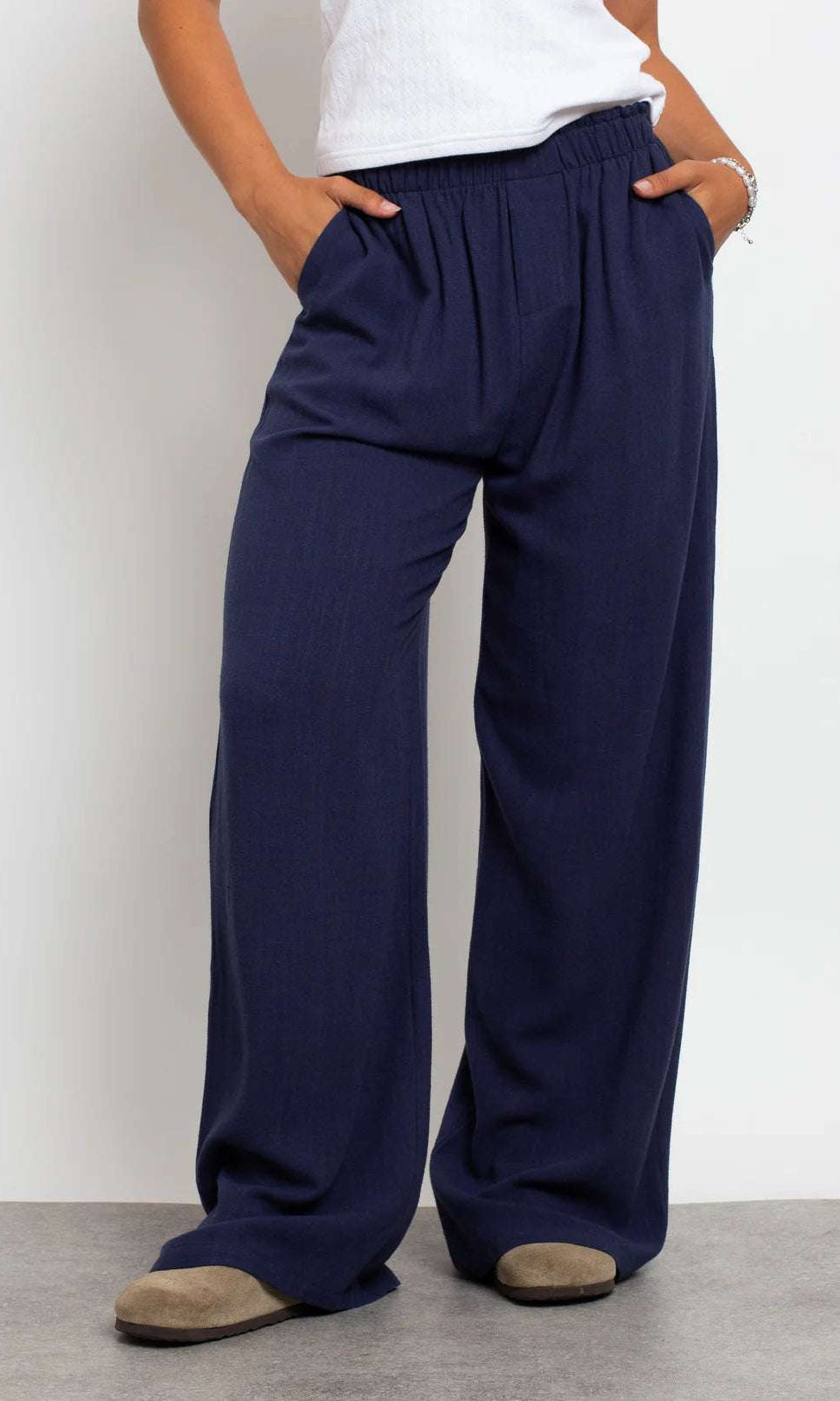 Shop Daisy Street Daisy Street Mid Rise Wide Leg Joggers Jogger Bottoms for women – premium loungewear and festival fashion at Spoiled Brat