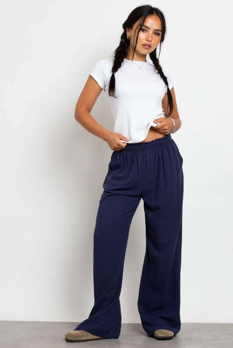 Shop Daisy Street Daisy Street Mid Rise Wide Leg Joggers Jogger Bottoms for women – premium loungewear and festival fashion at Spoiled Brat