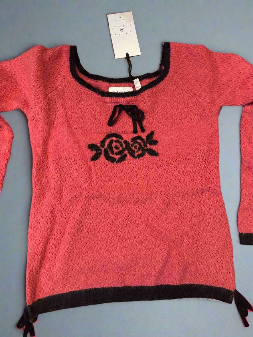 Shop Daisy Street Daisy Street Off The Shoulder Pointelle Knit Top T-Shirts for women – premium loungewear and festival fashion at Spoiled Brat