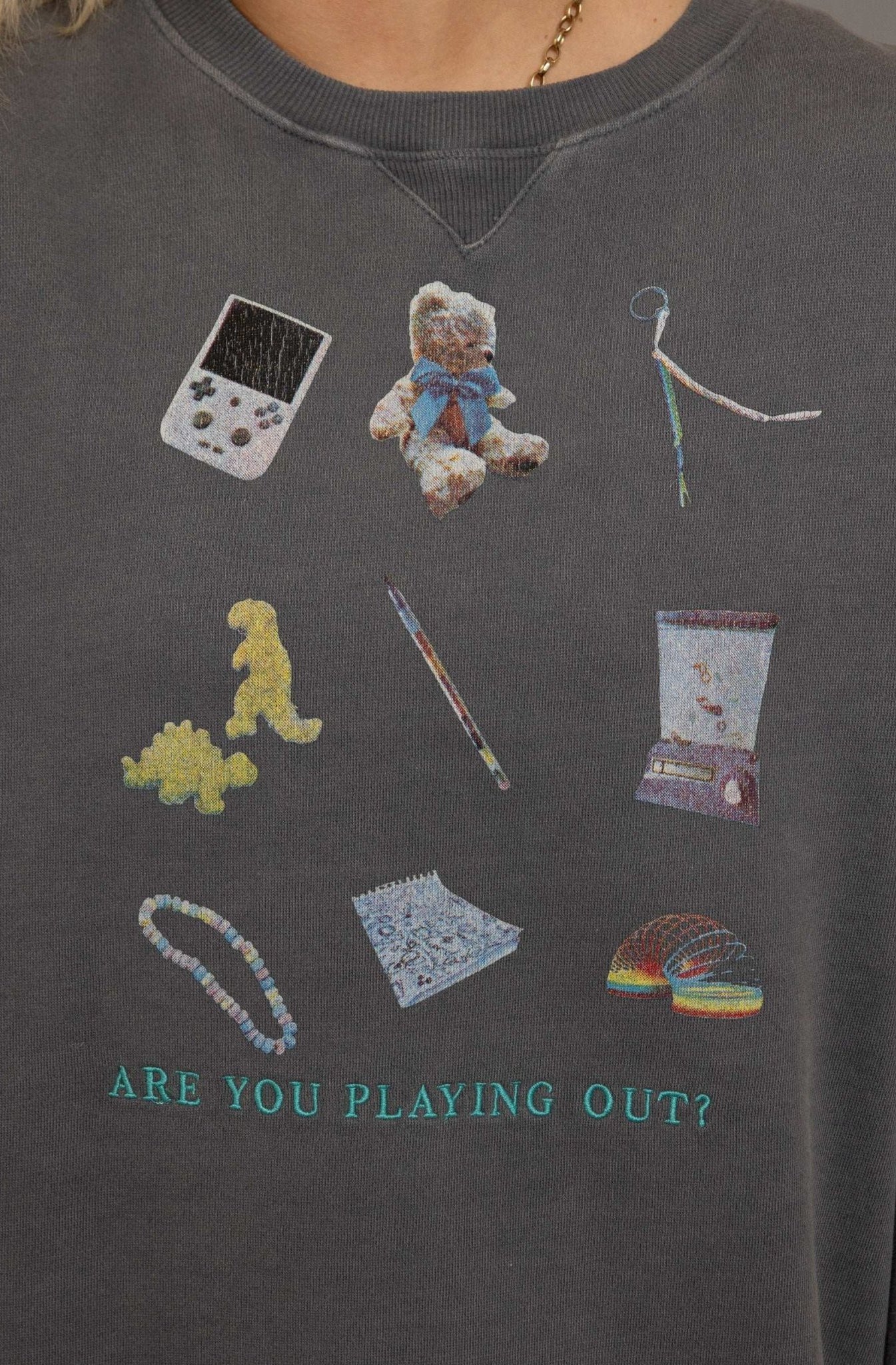 Daisy Street Playing Out Oversized Sweatshirt - Spoiled Brat