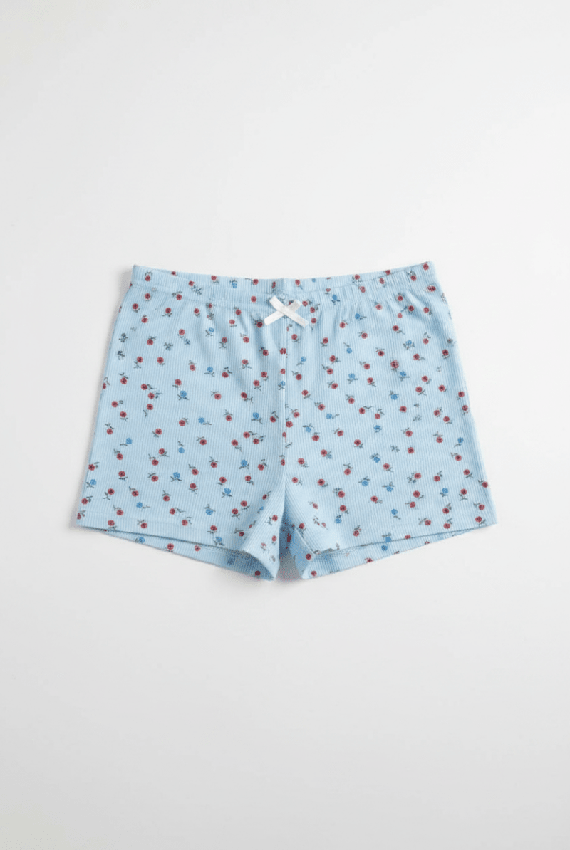 Shop Daisy Street Daisy Street Ribbed Jersey Shorts Pyjamas for women – premium loungewear and festival fashion at Spoiled Brat