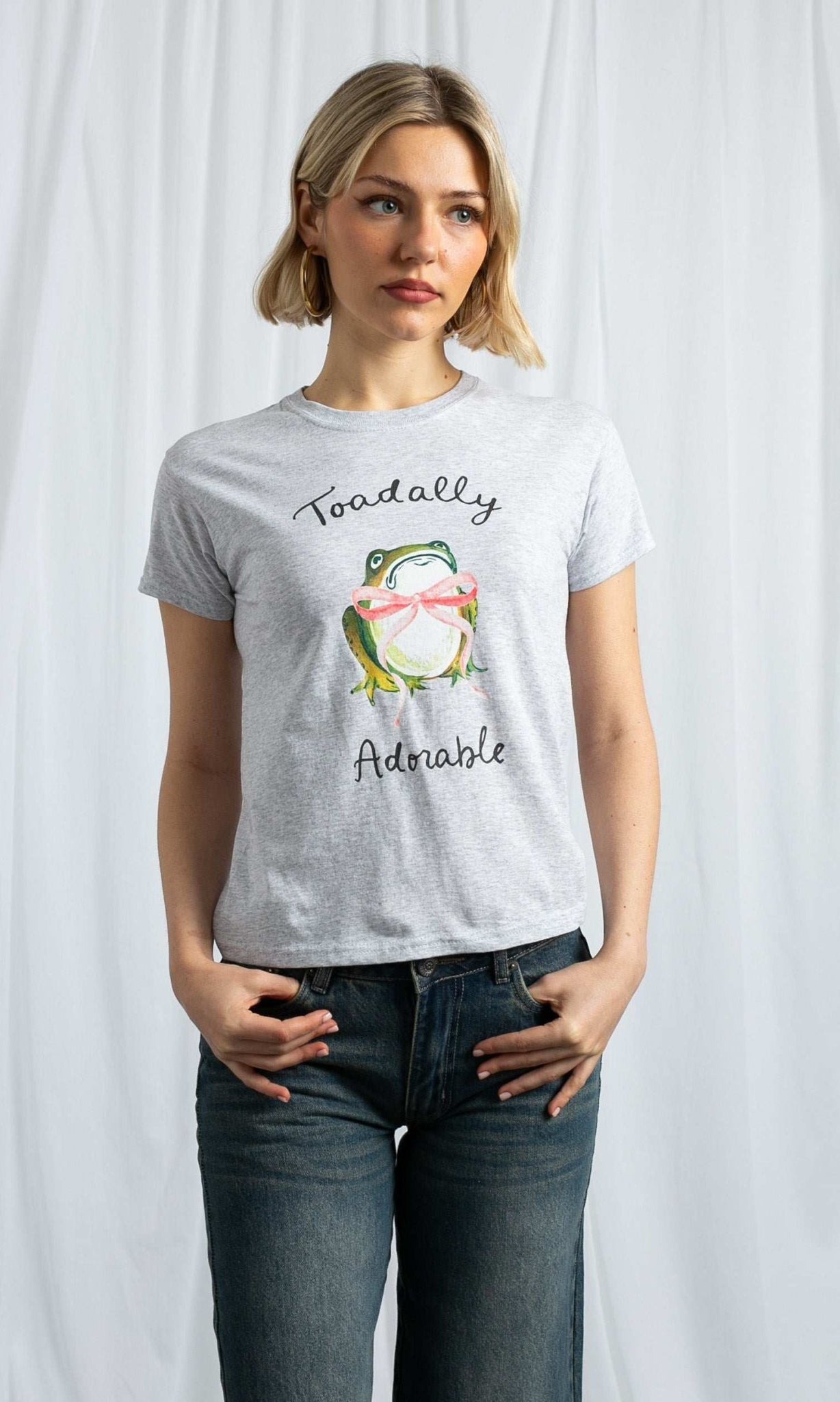 Shop Daisy Street Daisy Street Toadally Adorable Baby Tee T-Shirt for women – premium loungewear and festival fashion at Spoiled Brat