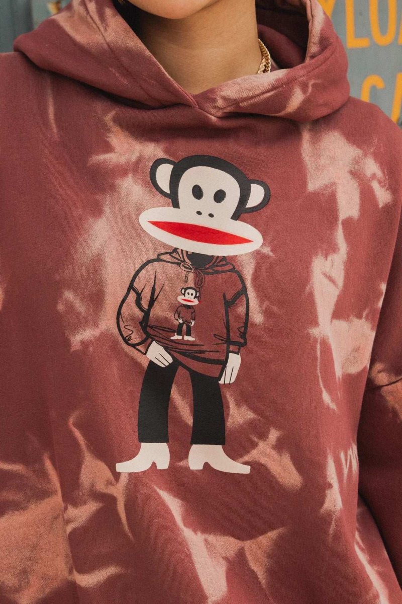 Shop Daisy Street Paul Frank x Daisy Street Spray Effect Julius Hoodie Hoodie for women – premium loungewear and festival fashion at Spoiled Brat