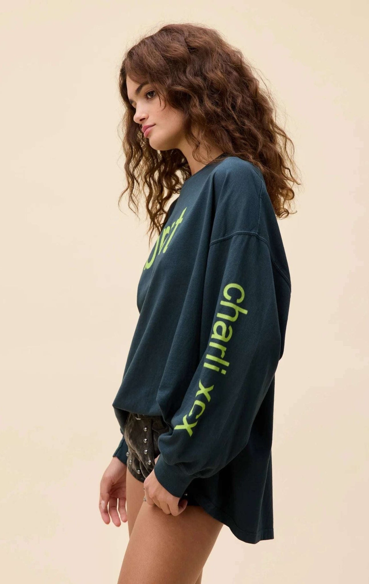 Shop Daydreamer LA Daydreamer LA CHARLI XCX Brat Long Sleeve Tee T-Shirt for women – premium loungewear and festival fashion at Spoiled Brat