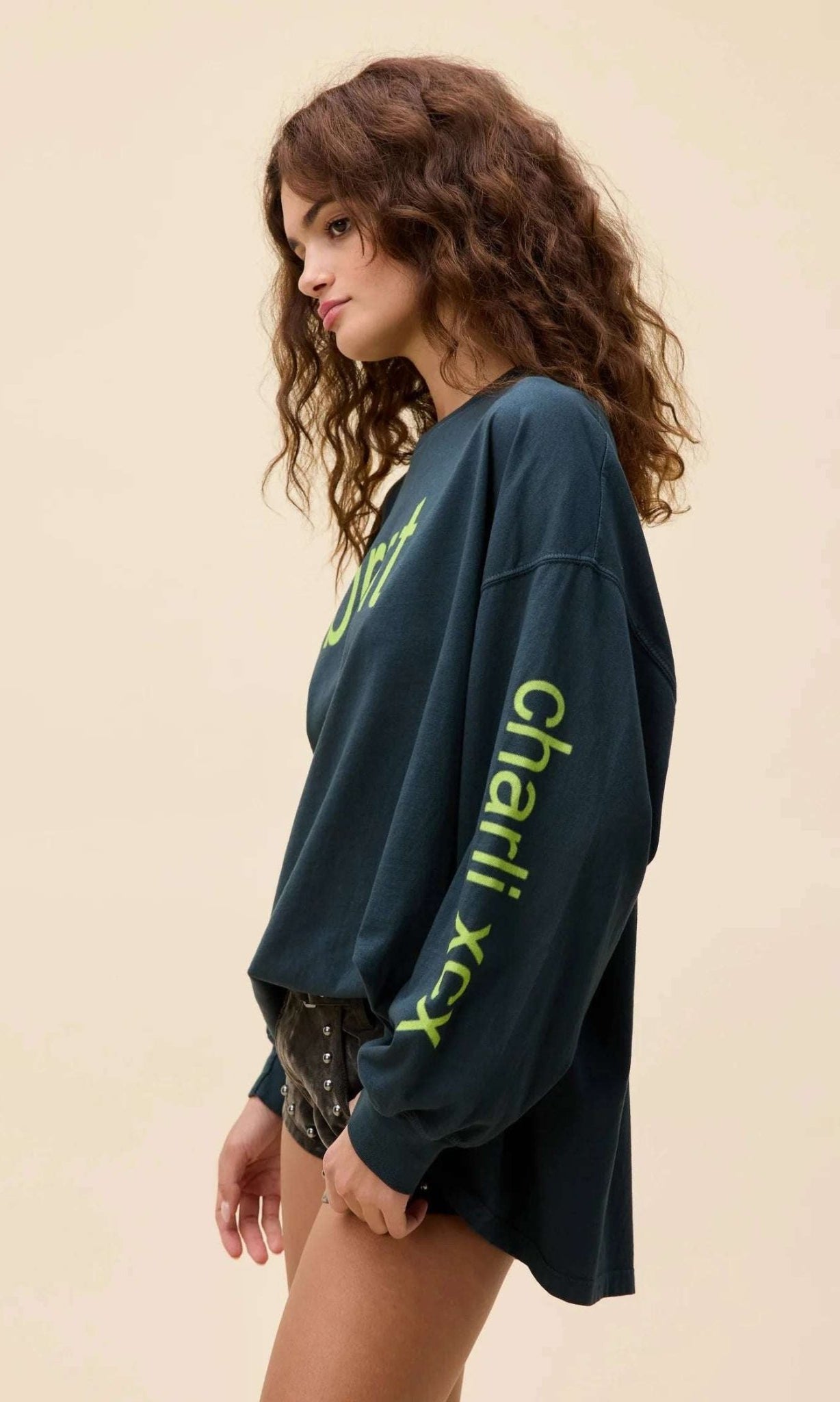 Shop Daydreamer LA Daydreamer LA CHARLI XCX Brat Long Sleeve Tee T-Shirt for women – premium loungewear and festival fashion at Spoiled Brat