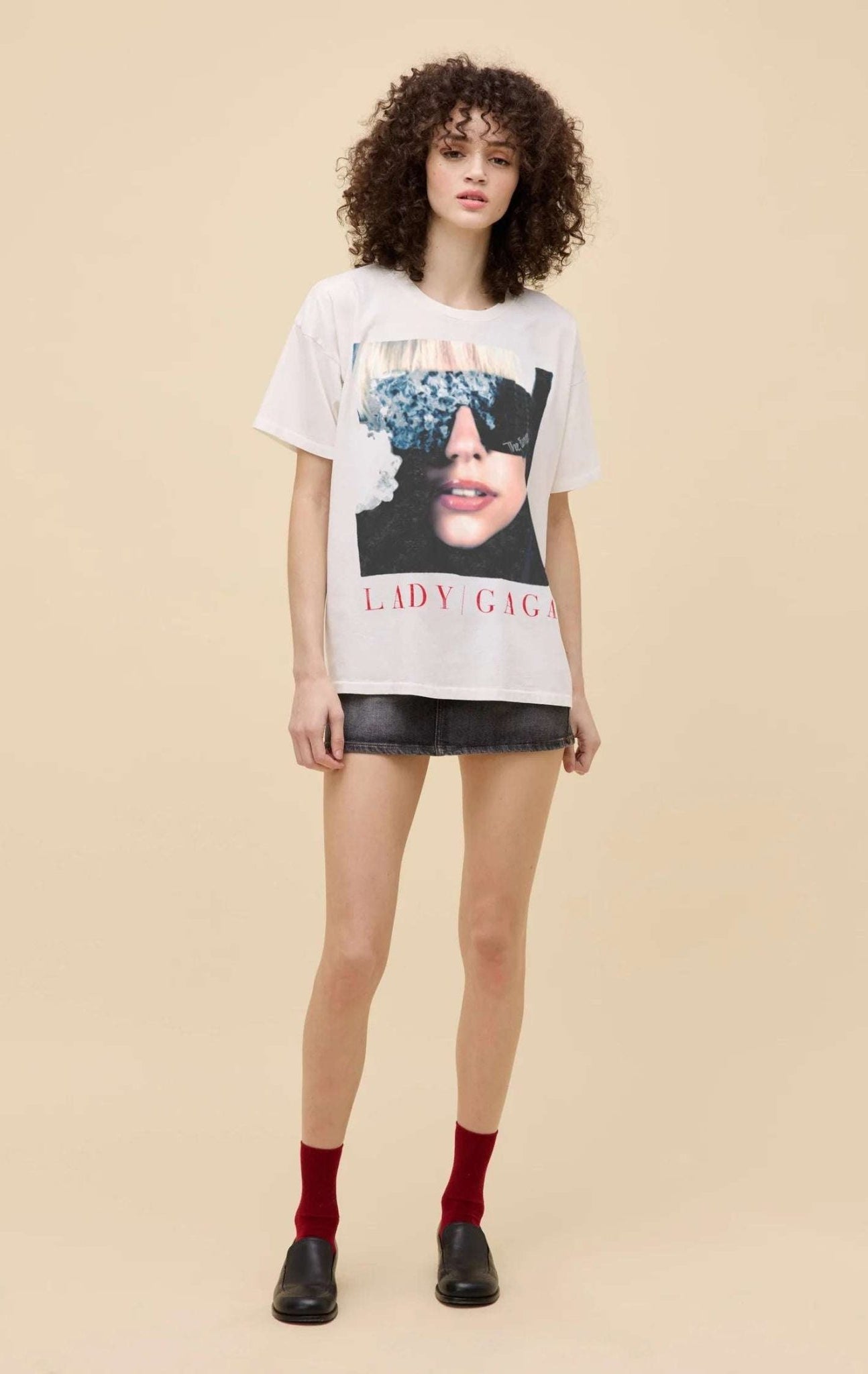 Shop Daydreamer LA Daydreamer LA Lady Gaga The Fame Merch Tee T-Shirt for women – premium loungewear and festival fashion at Spoiled Brat