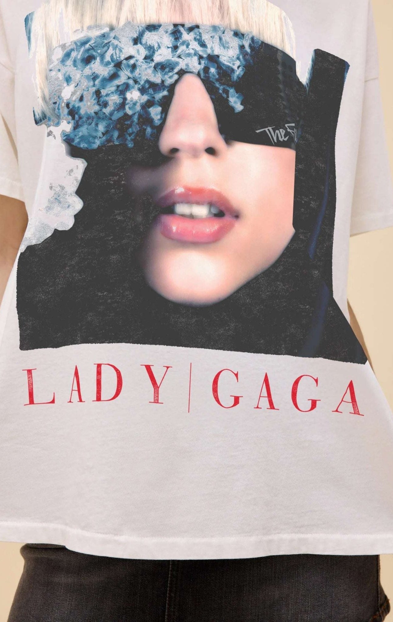Shop Daydreamer LA Daydreamer LA Lady Gaga The Fame Merch Tee T-Shirt for women – premium loungewear and festival fashion at Spoiled Brat
