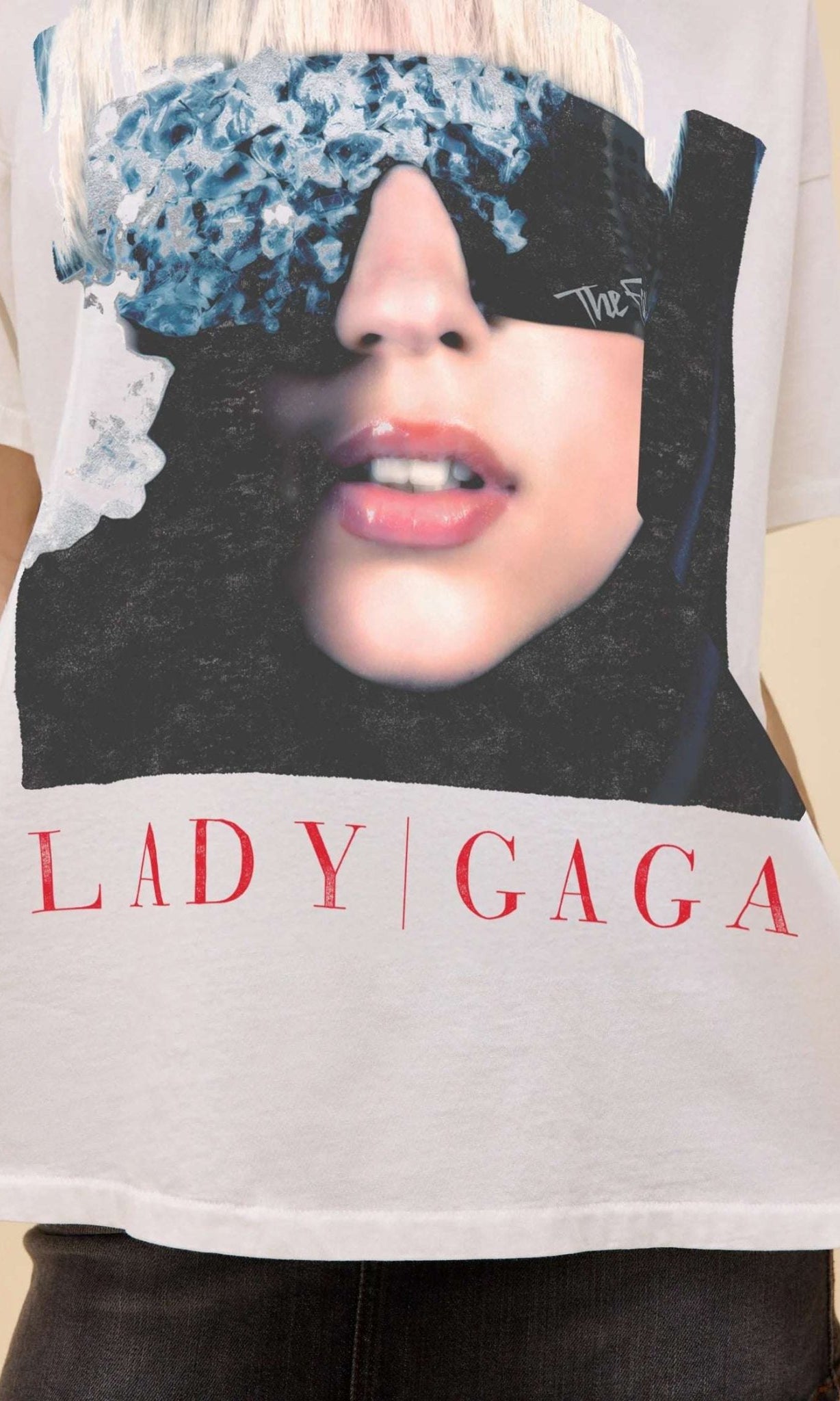 Shop Daydreamer LA Daydreamer LA Lady Gaga The Fame Merch Tee T-Shirt for women – premium loungewear and festival fashion at Spoiled Brat