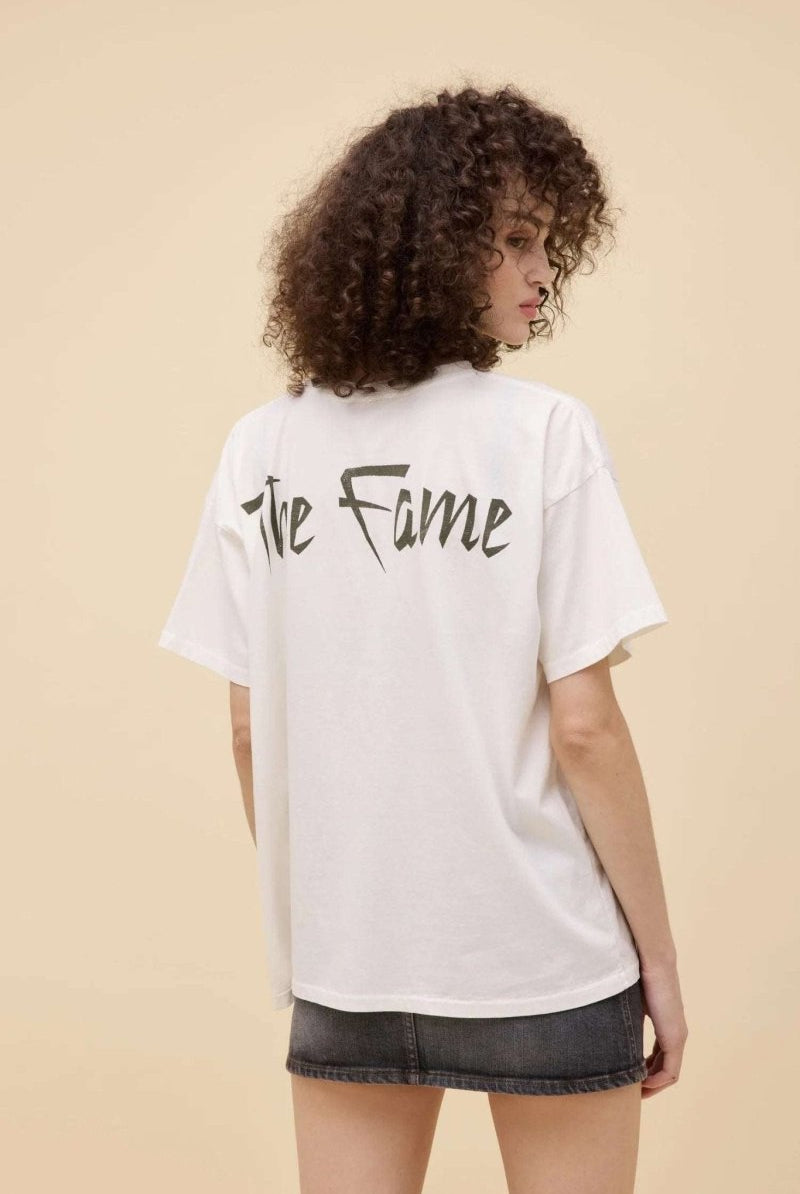 Shop Daydreamer LA Daydreamer LA Lady Gaga The Fame Merch Tee T-Shirt for women – premium loungewear and festival fashion at Spoiled Brat