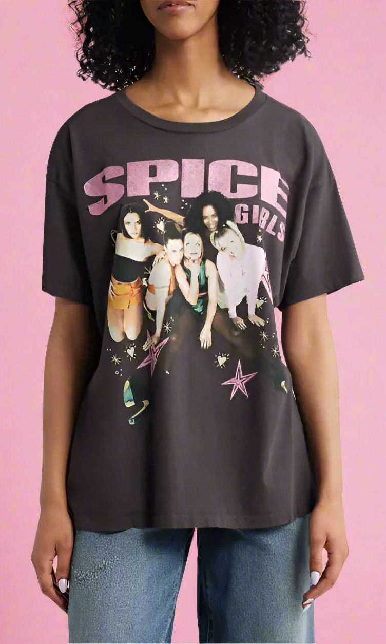 Shop Daydreamer LA Daydreamer LA Spice Girls Doodles Merch Tee T-Shirt for women – premium loungewear and festival fashion at Spoiled Brat