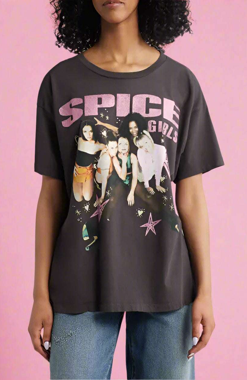 Shop Daydreamer LA Daydreamer LA Spice Girls Doodles Merch Tee T-Shirt for women – premium loungewear and festival fashion at Spoiled Brat