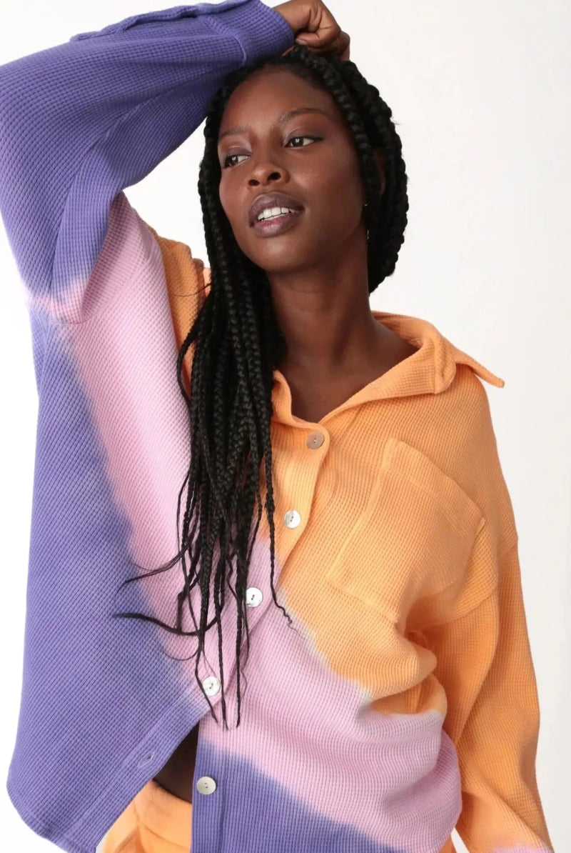 Shop Electric and Rose Electric and Rose Boyfriend Thermal Shirt Shirt for women – premium loungewear and festival fashion at Spoiled Brat