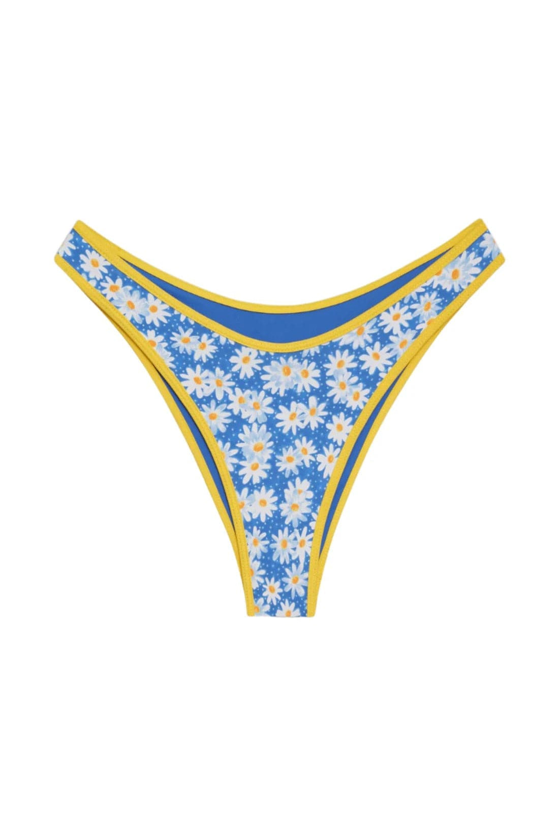 Shop Frankies Bikinis Frankies Bikinis Dove Classic Bikini Bottom in Blue Daisy Bikini Top for women – premium loungewear and festival fashion at Spoiled Brat