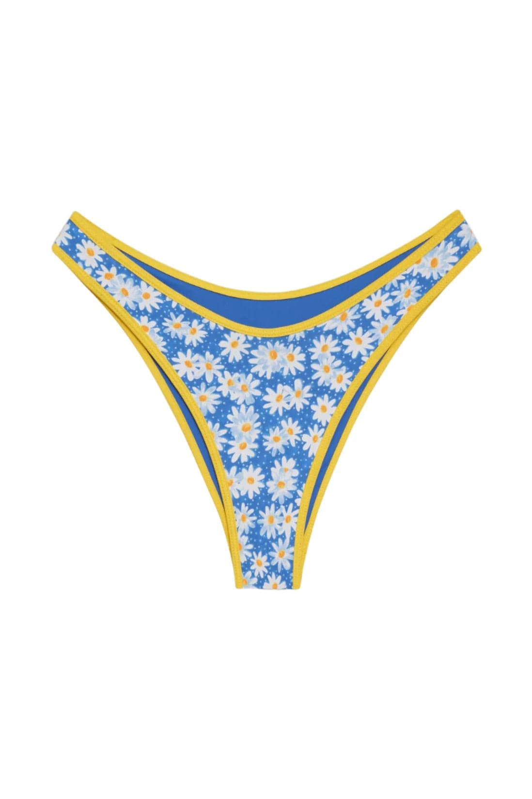 Shop Frankies Bikinis Frankies Bikinis Dove Classic Bikini Bottom in Blue Daisy Bikini Top for women – premium loungewear and festival fashion at Spoiled Brat