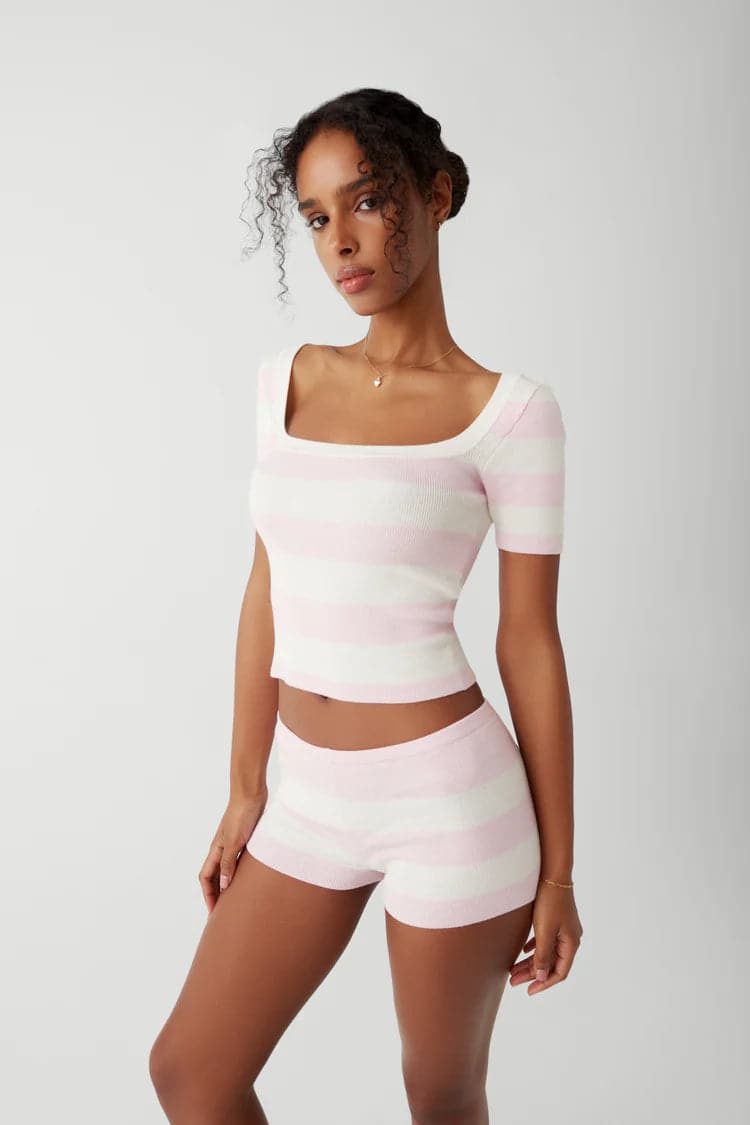 Frankies Bikinis Sunset Ballet Knit Shirt - Spoiled Brat