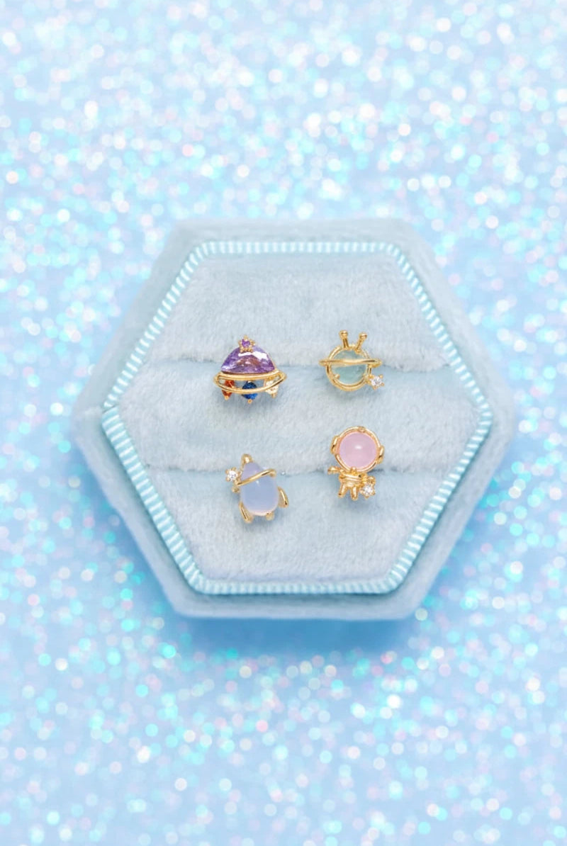 Shop Girls Crew Girls Crew Blast Off Earring Stud Set Earrings for women – premium loungewear and festival fashion at Spoiled Brat