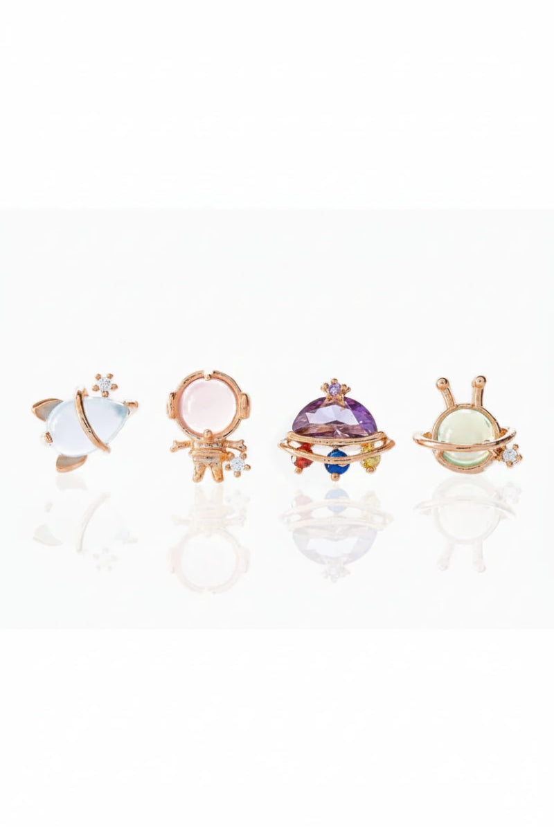 Shop Girls Crew Girls Crew Blast Off Earring Stud Set Earrings for women – premium loungewear and festival fashion at Spoiled Brat