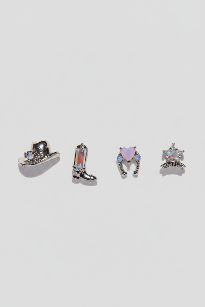 Shop Girls Crew Girls Crew Cowgirl Earring Stud Set Earrings for women – premium loungewear and festival fashion at Spoiled Brat