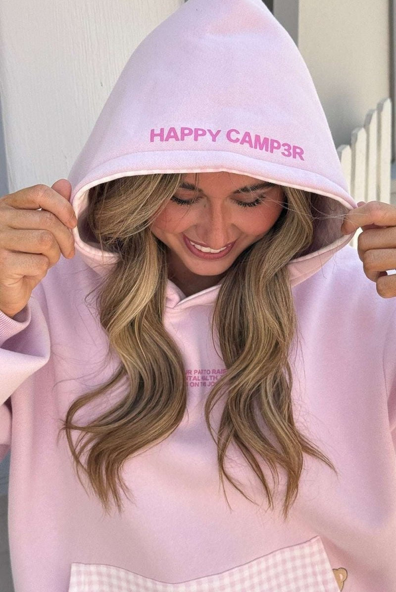 Shop Happy Camp3r Happy Camp3r Gratitude Edition Lilac Hoodie Hoodie for women – premium loungewear and festival fashion at Spoiled Brat