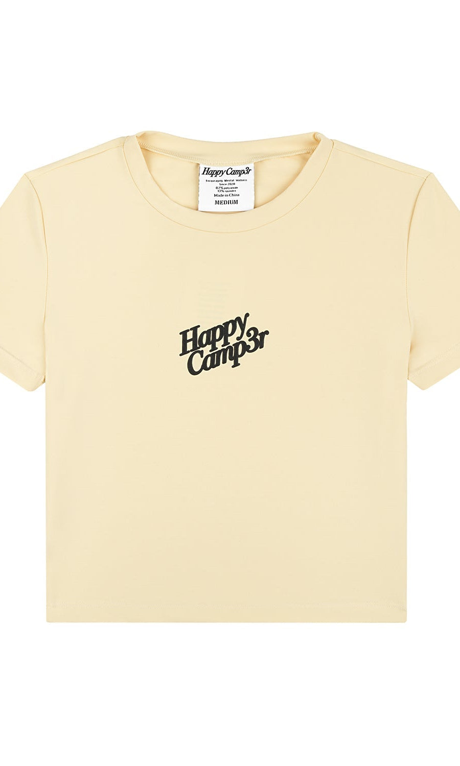 Shop Happy Camp3r Happy Camp3r Puff Series Crop Tee Crop Top for women – premium loungewear and festival fashion at Spoiled Brat