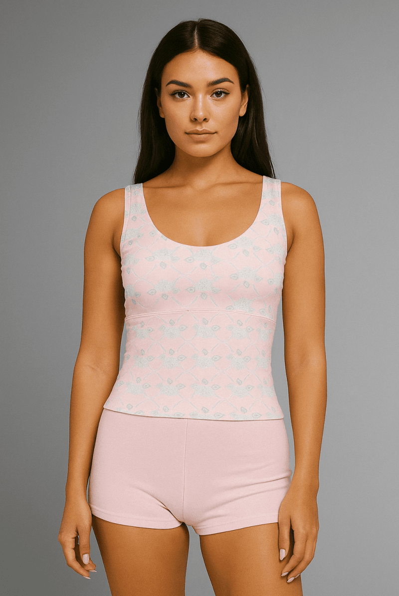 Shop Happy Camp3r Happy Camp3r Ribboned Dreams Athleisure Tank Top Tank Top for women – premium loungewear and festival fashion at Spoiled Brat