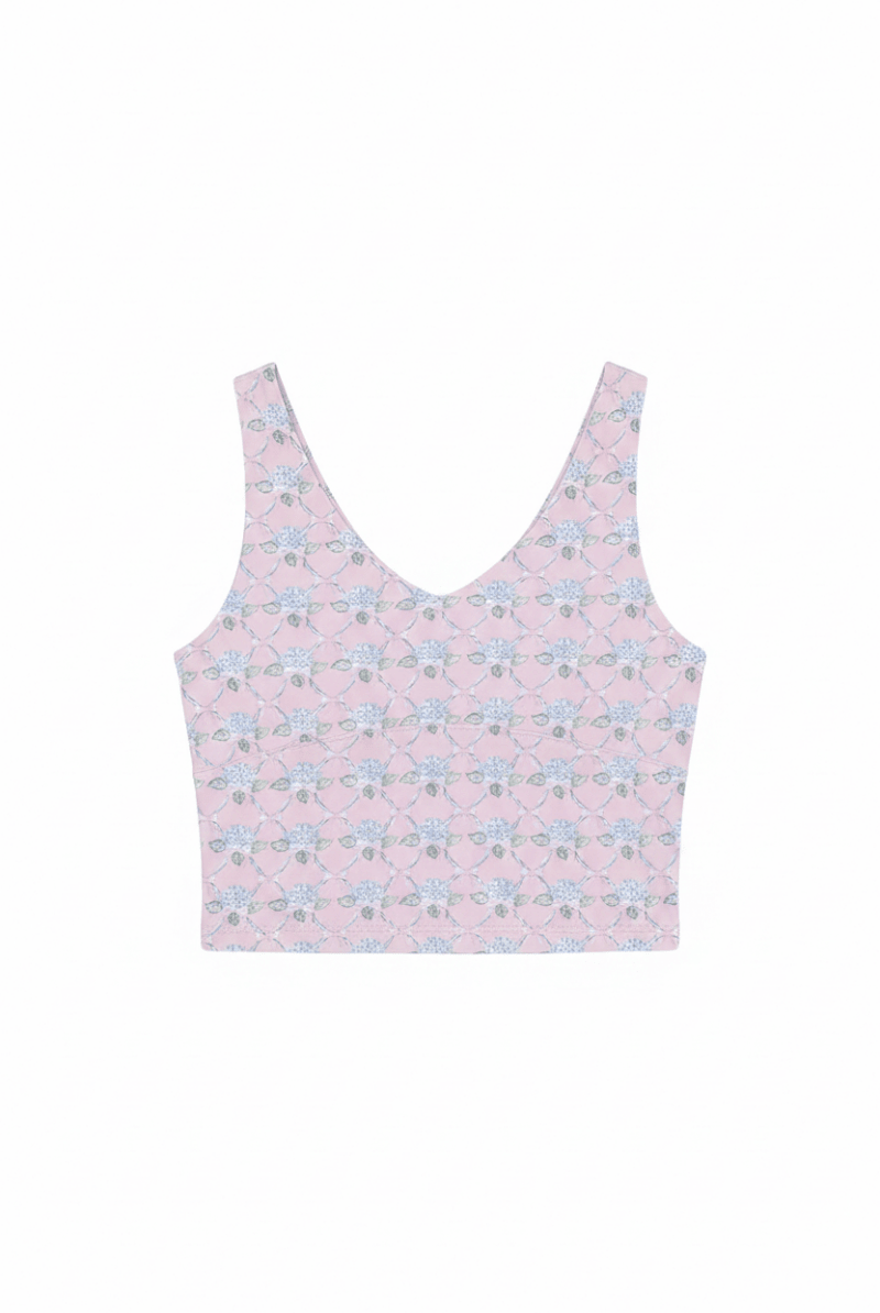 Shop Happy Camp3r Happy Camp3r Ribboned Dreams Athleisure Tank Top Tank Top for women – premium loungewear and festival fashion at Spoiled Brat