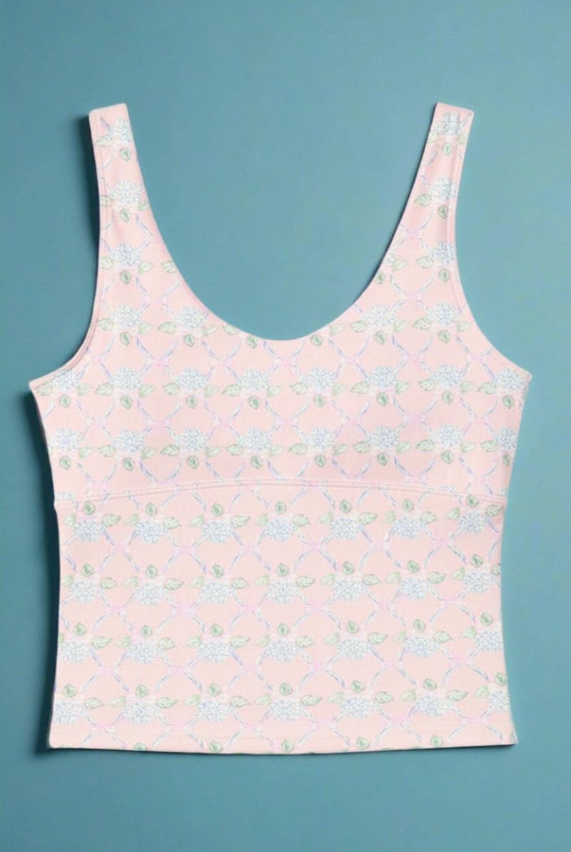 Shop Happy Camp3r Happy Camp3r Ribboned Dreams Athleisure Tank Top Tank Top for women – premium loungewear and festival fashion at Spoiled Brat