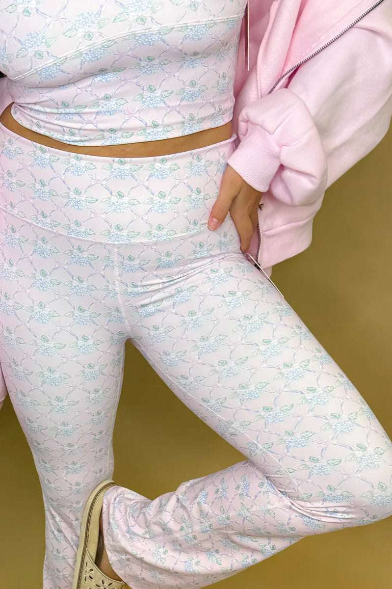 Shop Happy Camp3r Happy Camp3r Ribboned Dreams Harper Active Pants Leggings for women – premium loungewear and festival fashion at Spoiled Brat