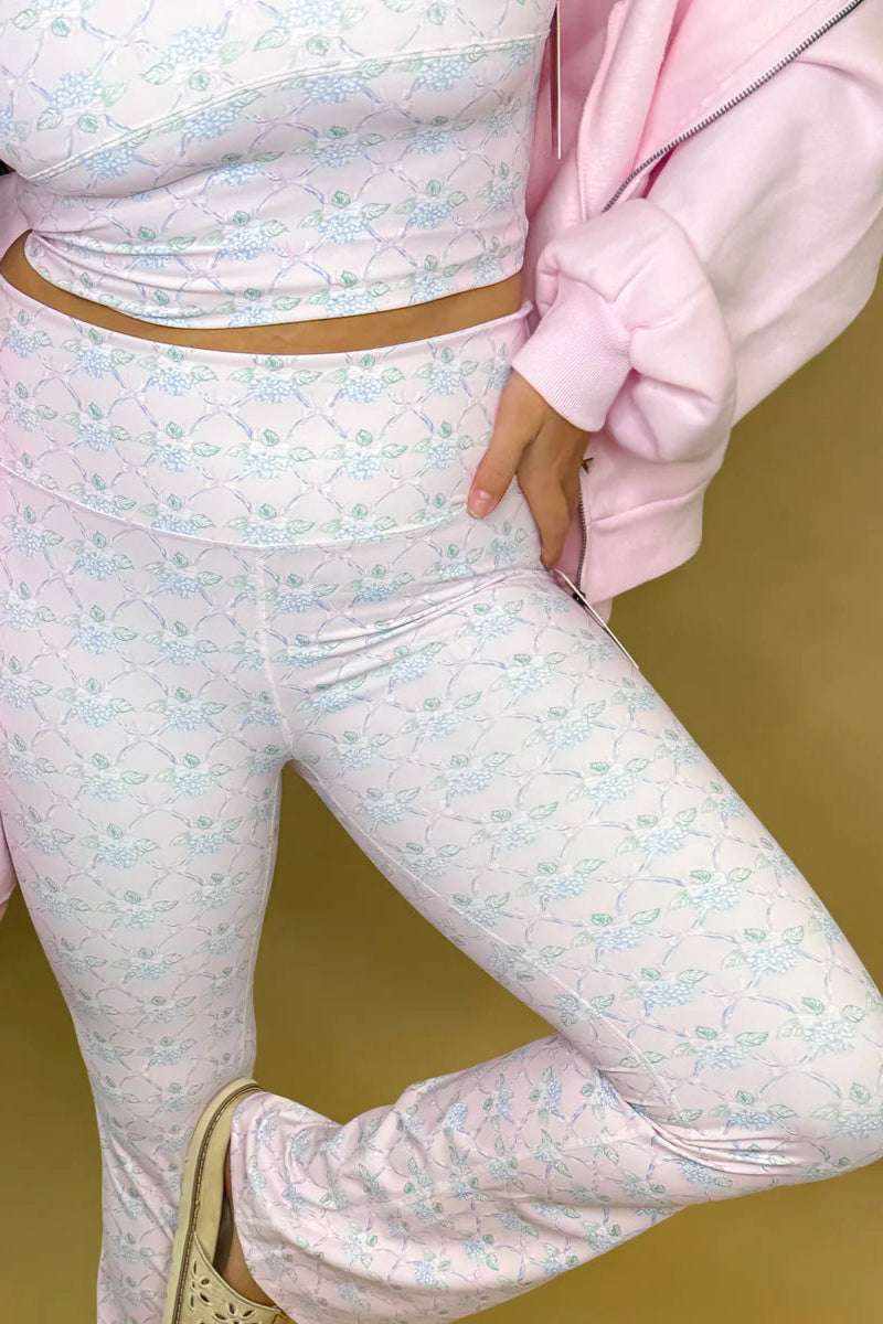 Shop Happy Camp3r Happy Camp3r Ribboned Dreams Harper Active Pants Leggings for women – premium loungewear and festival fashion at Spoiled Brat