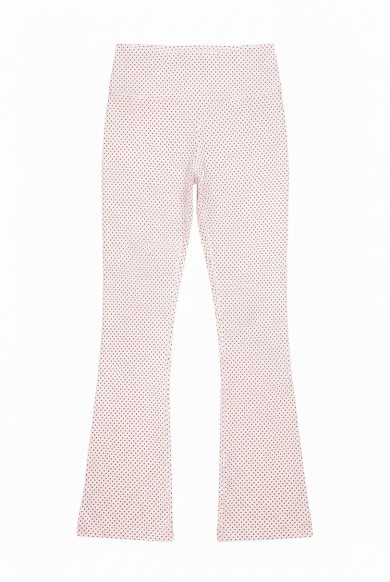 Shop Happy Camp3r Happy Camp3r Whispering Dots Harper Active Pants Leggings for women – premium loungewear and festival fashion at Spoiled Brat