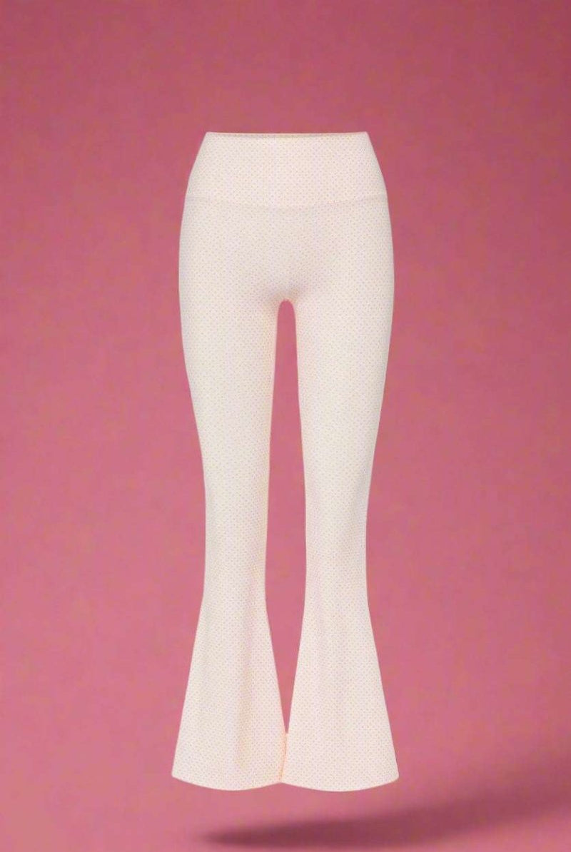 Shop Happy Camp3r Happy Camp3r Whispering Dots Harper Active Pants Leggings for women – premium loungewear and festival fashion at Spoiled Brat