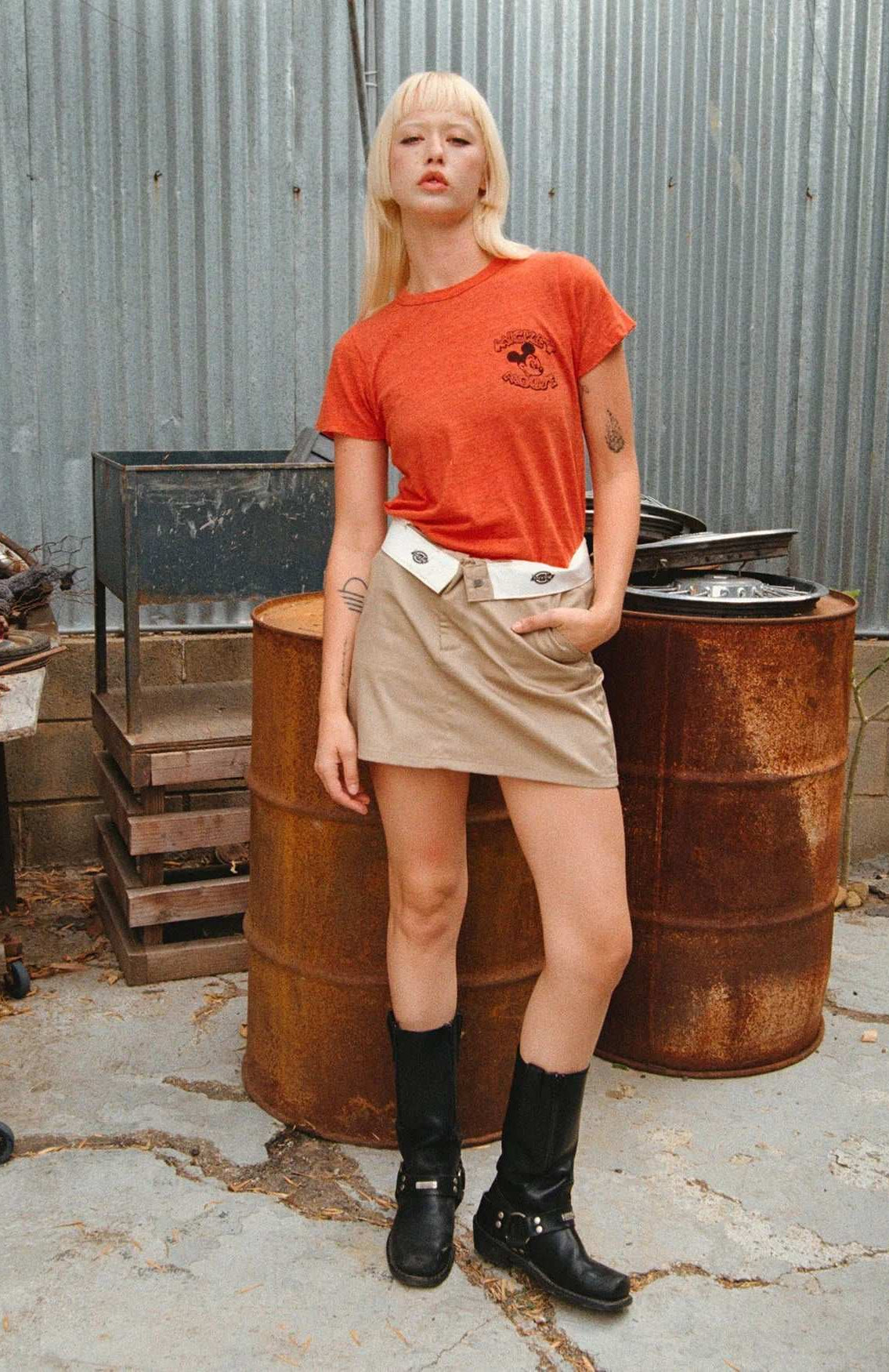 Shop Junk Food Junk Food Disney Mickey & Minnie Hot Rod Original Tee T-Shirt for women – premium loungewear and festival fashion at Spoiled Brat