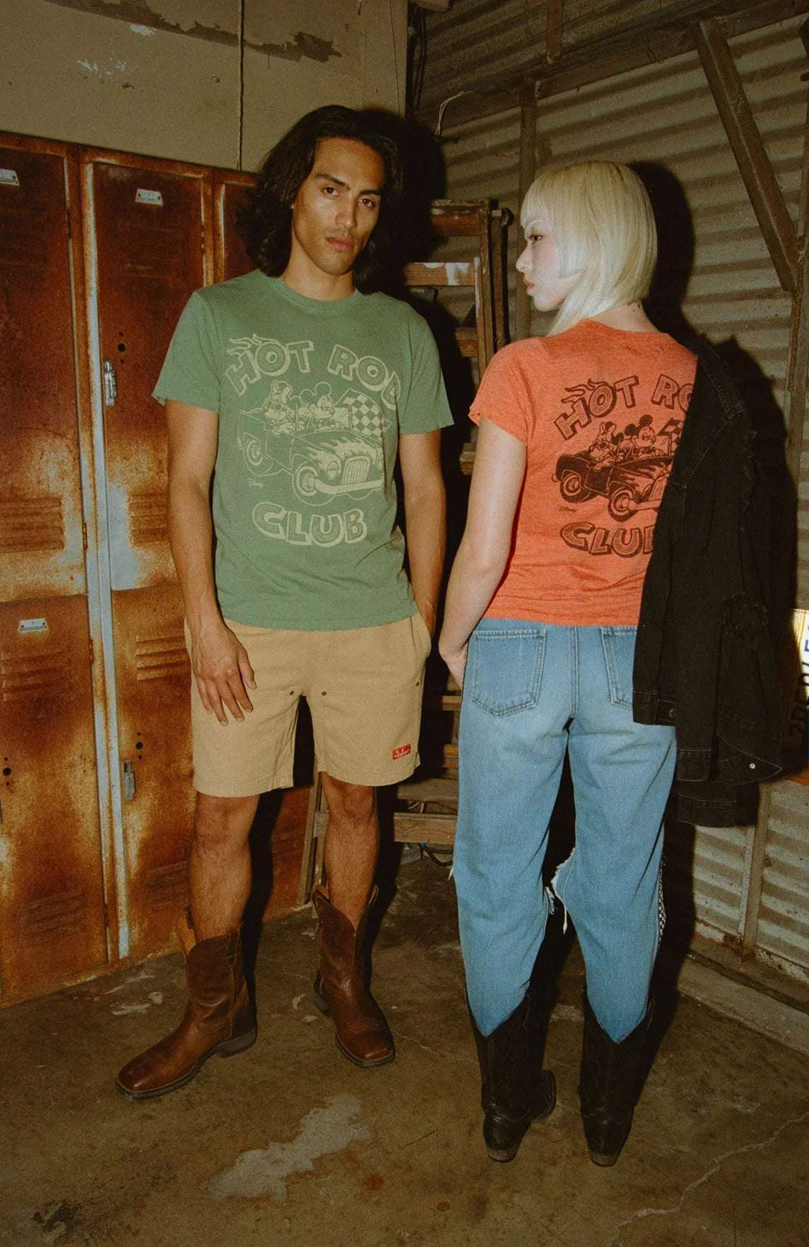 Shop Junk Food Junk Food Disney Mickey & Minnie Hot Rod Original Tee T-Shirt for women – premium loungewear and festival fashion at Spoiled Brat