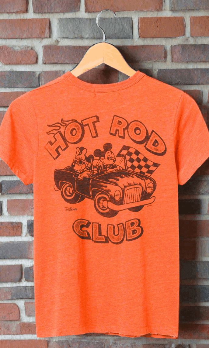 Shop Junk Food Junk Food Disney Mickey & Minnie Hot Rod Original Tee T-Shirt for women – premium loungewear and festival fashion at Spoiled Brat